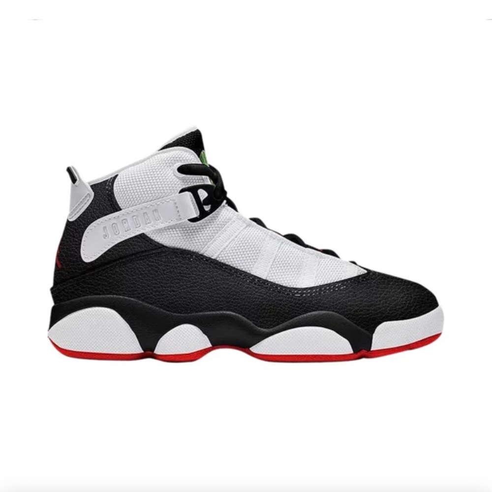 NIKE 6 Rings Black/University Red-White-Chlorophyll